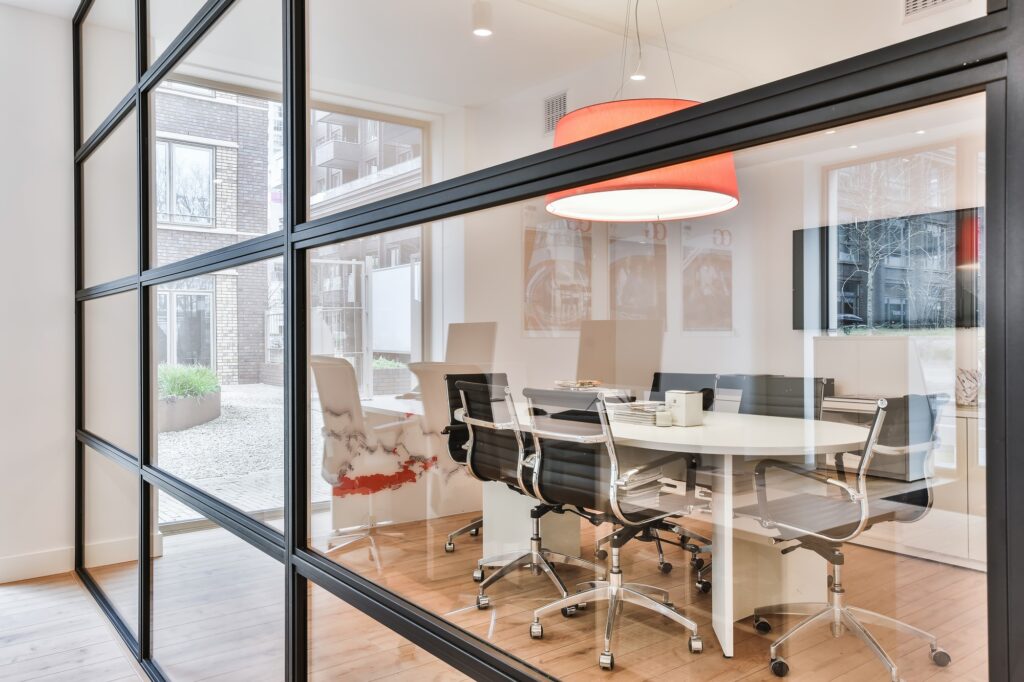 Spacious office room design